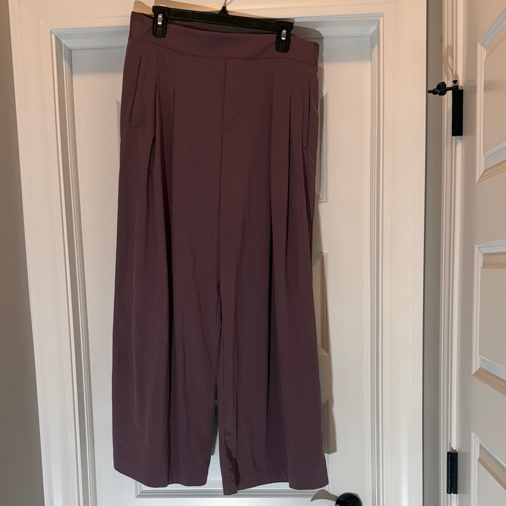 Athleta Mauve Wide Leg Pants